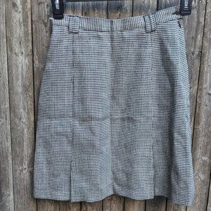 Harve Benard Houndstooth Vintage Wool Skirt 6